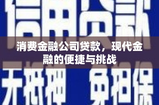 太白消费金融公司贷款，现代金融的便捷与挑战