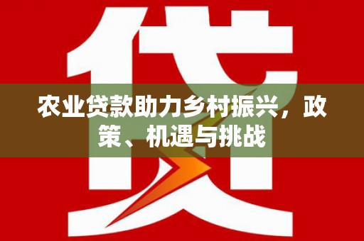 长白农业贷款助力乡村振兴，政策、机遇与挑战