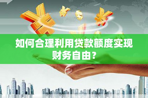 林芝如何合理利用贷款额度实现财务自由？