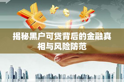 全南揭秘黑户可贷背后的金融真相与风险防范