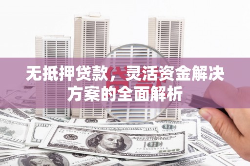 平乡无抵押贷款，灵活资金解决方案的全面解析