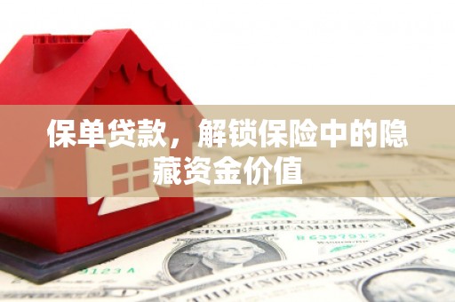 沧源保单贷款，解锁保险中的隐藏资金价值