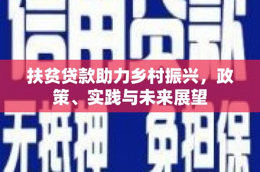 久治扶贫贷款助力乡村振兴，政策、实践与未来展望