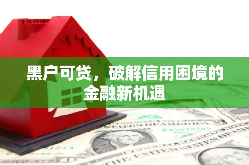 张家川黑户可贷，破解信用困境的金融新机遇