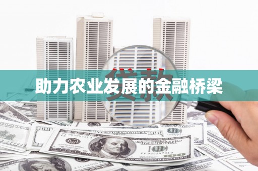 双河助力农业发展的金融桥梁