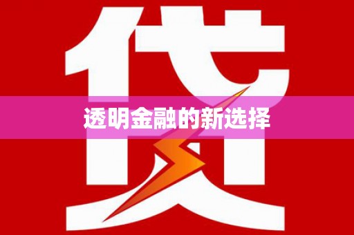 潜江透明金融的新选择